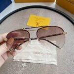 Pink Gradiant Monogram Stem Aviators