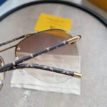 Pink Gradiant Monogram Stem Aviators