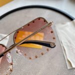 New Diamond Inlaid Women’s Flat Mirror Anti Blue Mirror Computer Goggle Play Phone Eye Protection