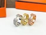 Hermes H Diamond Ring