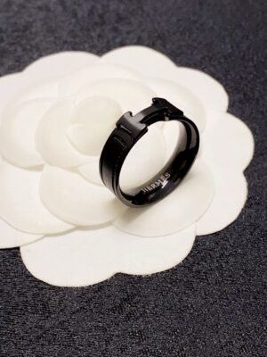 Hermes H Ring Black Warrior