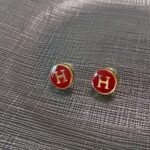 Hermes H Letter Earrings