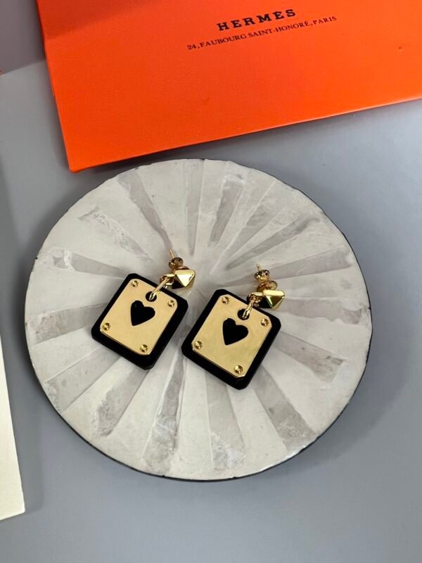 Hermes As de Coeur Earrings