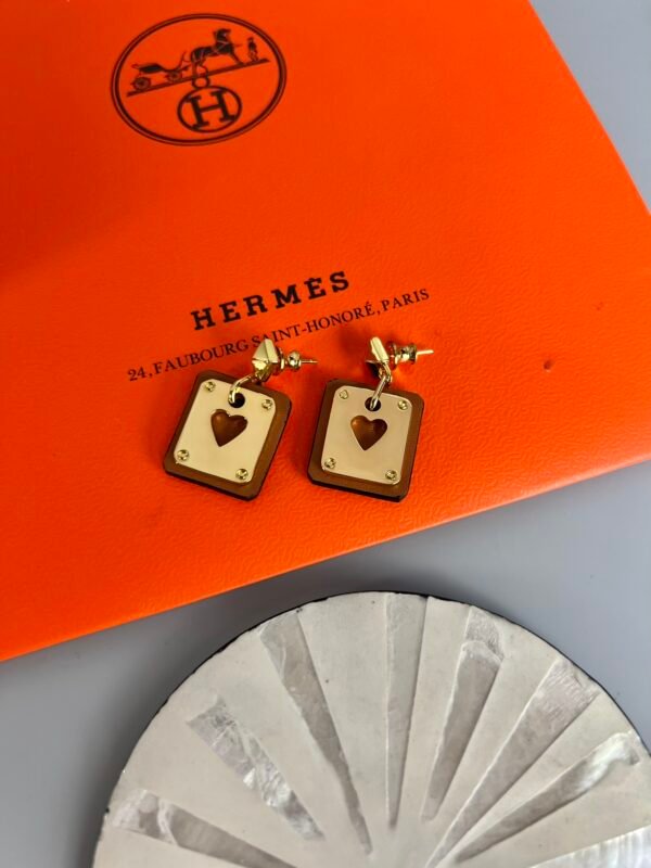 Hermes As de Coeur Earrings