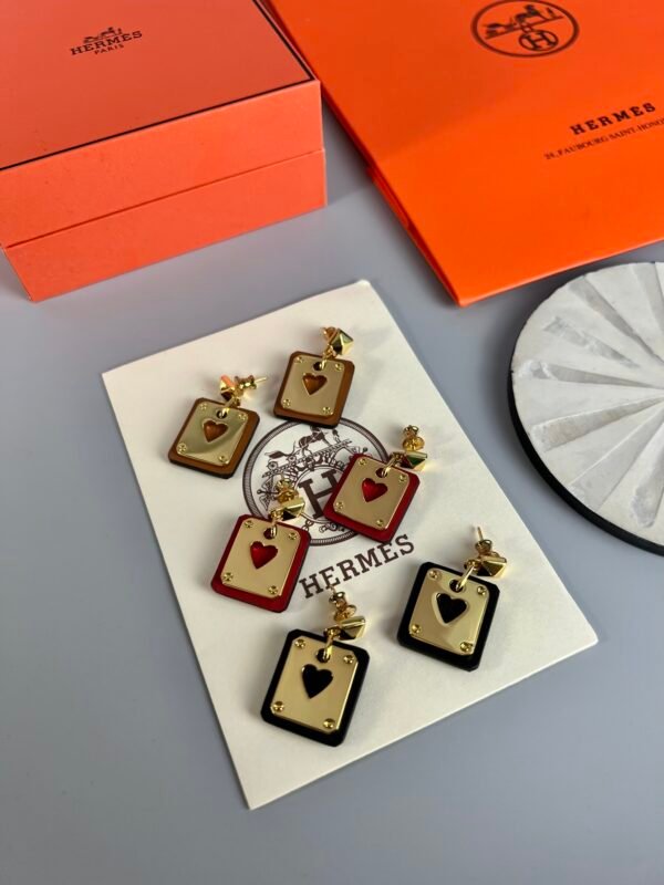Hermes As de Coeur Earrings