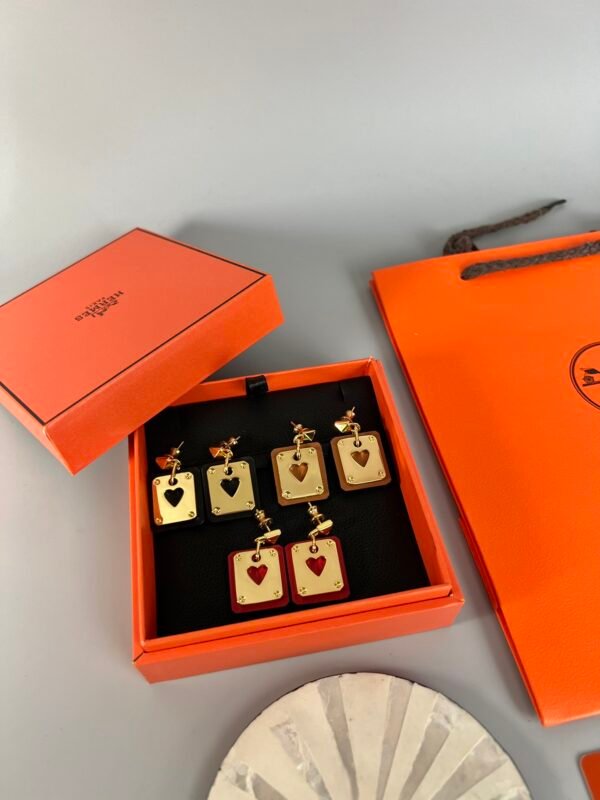 Hermes As de Coeur Earrings