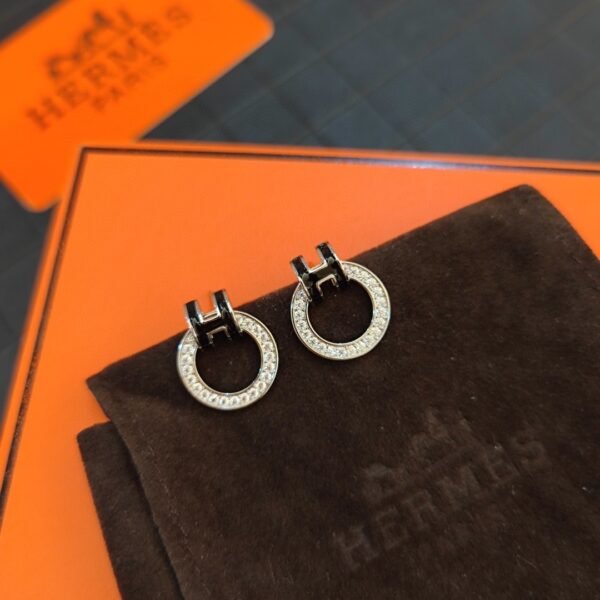 Hermes H Earrings