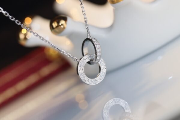 Cartier Love Diamond-Paved Necklace