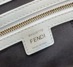 Fendi Baguette White Leather Bag