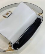 Fendi Baguette White Leather Bag