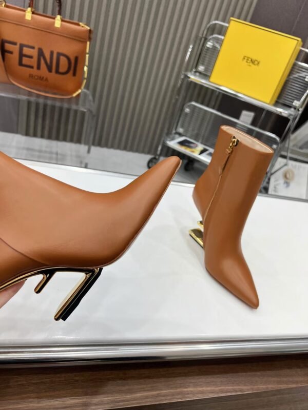 Fendi First Bootie Nappa Caramello
