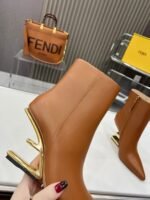 Fendi First Bootie Nappa Caramello