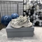 Women’s 3XL Sneaker in White/Black Mesh and Polyurethane