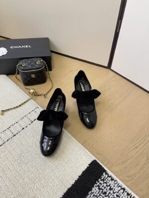 Chanel Patent Leather Sandals High Heels