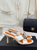 Chanel Cross Strap Mules with Oversized Double C Buckle