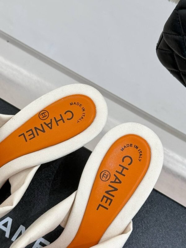 Chanel Cross Strap Mules with Oversized Double C Buckle