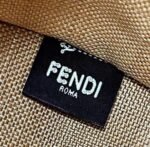 FENDI Sunshine Raffia Tote