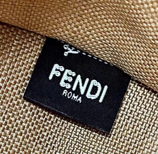 FENDI Sunshine Raffia Tote