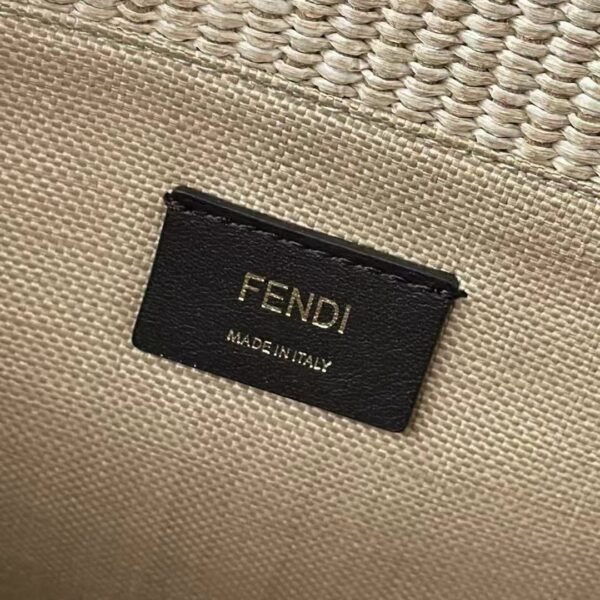 FENDI Sunshine Raffia Tote