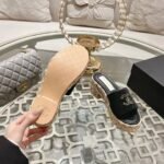 Chanel Grass Wedge Heels Sandals