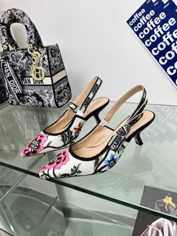 Christian Dior Women’s J’Adior Slingback Pumps Printed Fabre