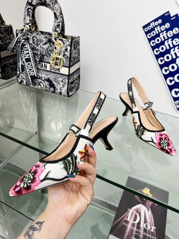 Christian Dior Women’s J’Adior Slingback Pumps Printed Fabre