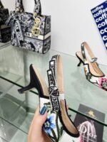 Christian Dior Women’s J’Adior Slingback Pumps Printed Fabre