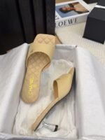 CHANEL Lambskin Quilted CC Mules