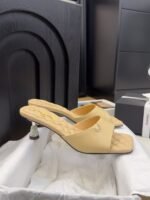 CHANEL Lambskin Quilted CC Mules